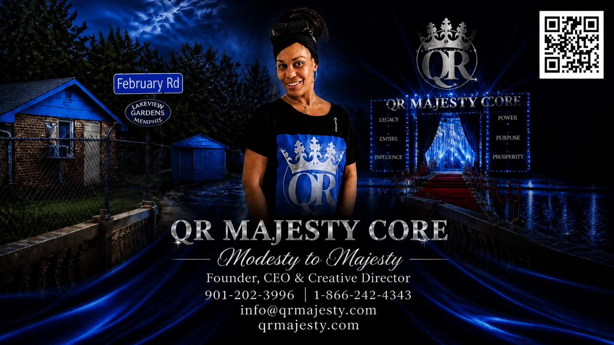 Slb2741's tweet photo. MemphisTNSensation™ Queen Re-Re™
Q R Majesty Core™ NewFaceOfMemphisTN
NewPositiveRepresentationOfMemphisTN
And Nationwide with Global Inclusion 
Scan QR code for more Support and Follow https://t.co/Q9JA6APi6f