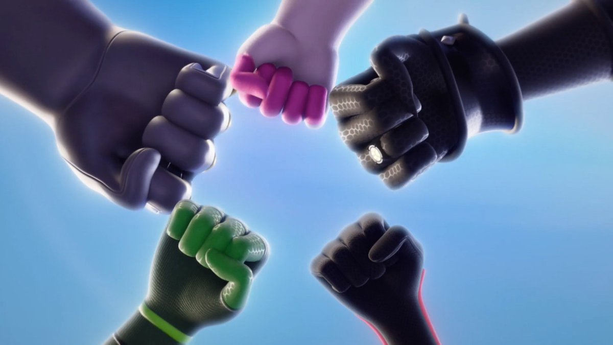 Neilinyourarea's tweet photo. Such a neat detail that Ladybug is the only one whose fists didn't bump the others because she is an illusion https://t.co/UOmVtLfXu2