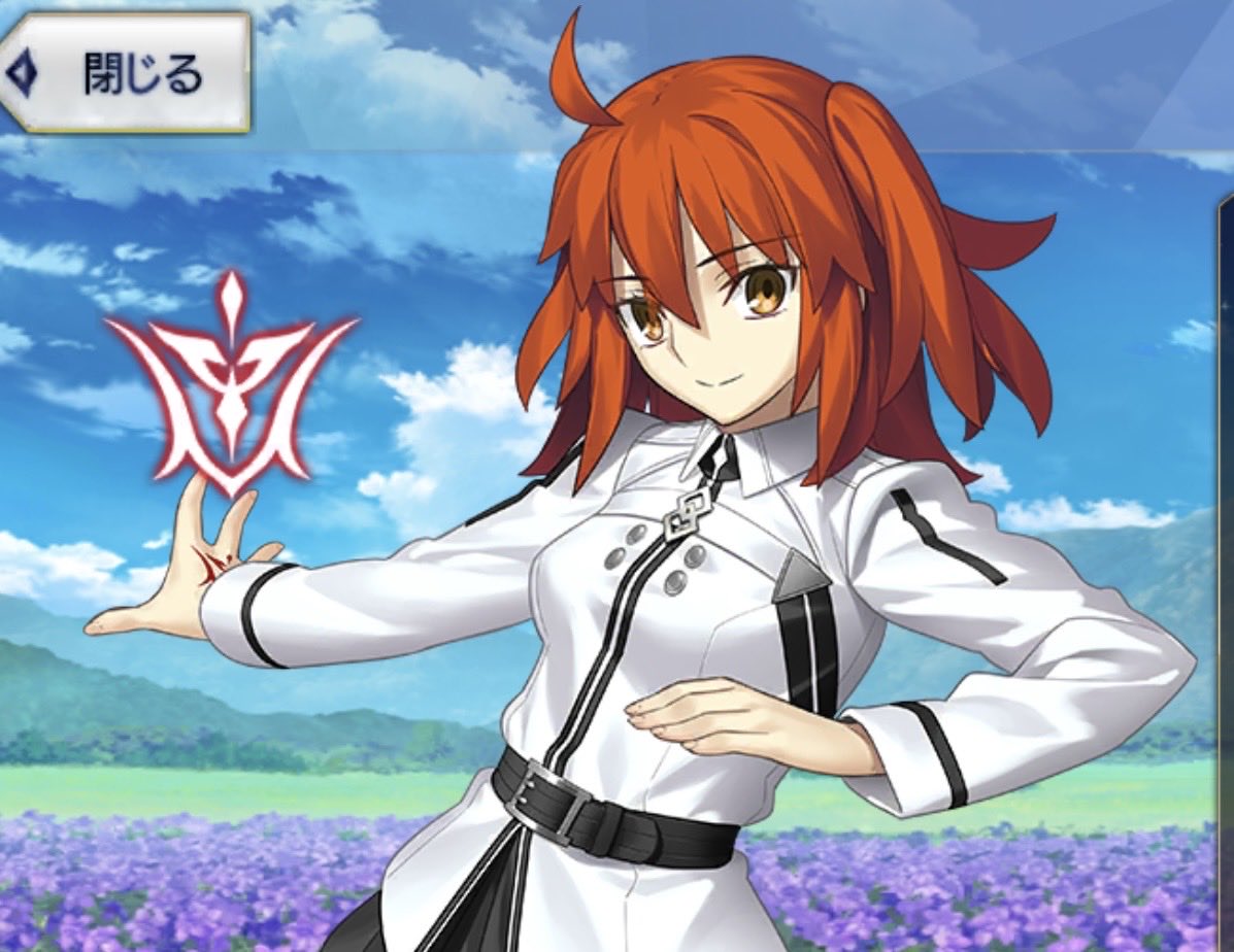 blue__negi's tweet photo. さりげなくノーマルカルデア制服のぐだちゃんのお顔、変わったよね…？
←1月のフロラリアの時
→今日 https://t.co/eN4iOfNvgv