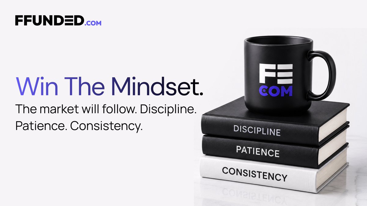 ffundedcom's tweet photo. The market rewards more than skill. It rewards discipline. Patience. Consistency.

Master your mindset first. The results will follow. https://t.co/HUPL2Fp3Nw