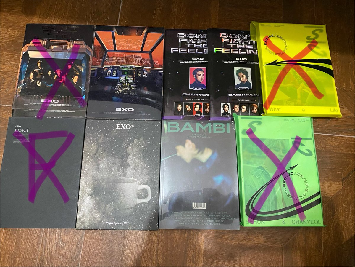 fraerrii's tweet photo. AVAILABLE ALBUMS

WTS LFB EXO ALBUMS https://t.co/NEnUoYfFdV