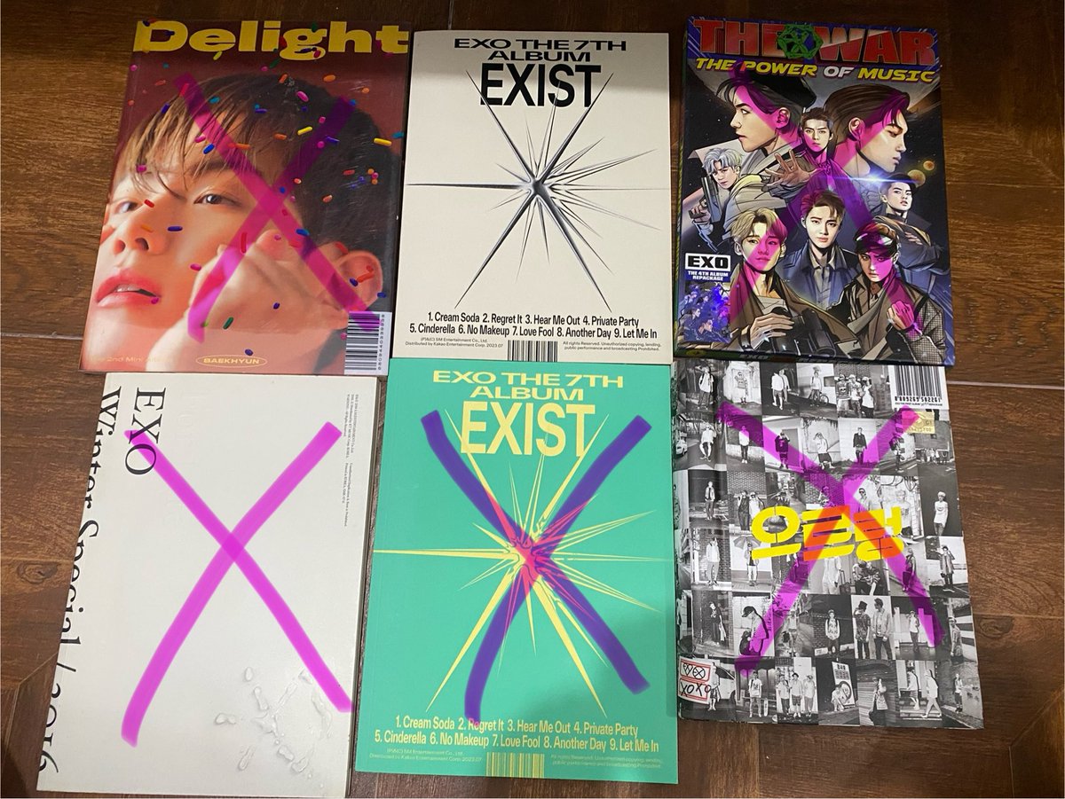 fraerrii's tweet photo. AVAILABLE ALBUMS

WTS LFB EXO ALBUMS https://t.co/NEnUoYfFdV