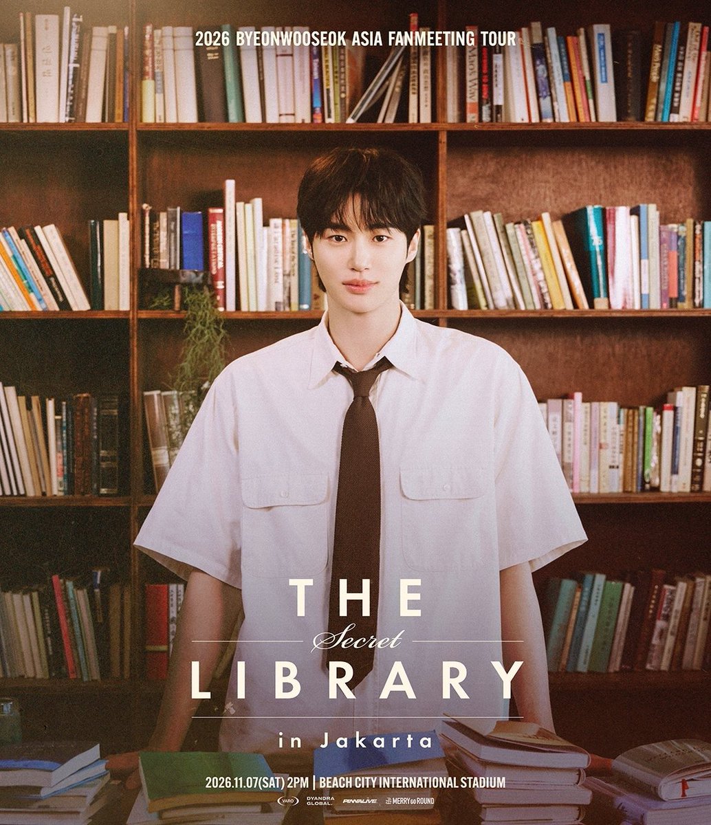 velvetqueue_id's tweet photo. OPEN JASWAR BYEONWOOSEOK FANMEETING THE LIBRARY Secret In JAKARTA

📍Beach City International Stadium - Jakarta
🗓️ Nov, 07 2026 (Sat), 14.00 WIB
🌏 Local or international fans are welcome! 
💵 Fee Ticketing start from 200K - 350K
✅ Trusted 💯%

💭 Feel free to ask us via DM https://t.co/twcAwp25Fv