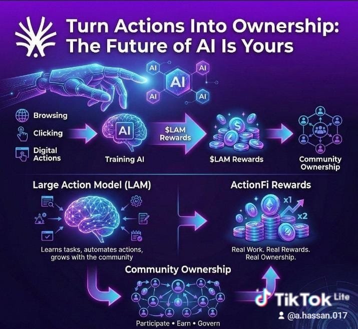 Ahassan019's tweet photo. GM CT
Big Tech shouldn't own the future of AI.
That's why I joined Action Model building community owned AI where everyone can help shape what's next.
Join with my invite: https://t.co/7AL4MrNjG5
Latest
https://t.co/lyIWCSpqOD
https://t.co/XUvPmWzc8x
@ActionModelAI @Actionist_ai https://t.co/T14wNAvtLy