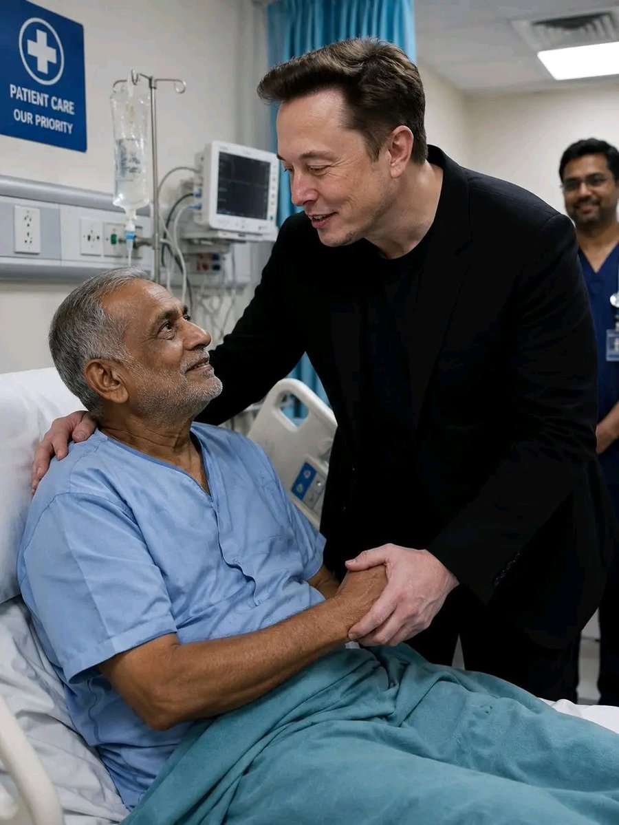 FlowersLife54's tweet photo. If you saw Elon Musk visiting patients in a hospital, what would be your first thought? 🏥

🅰️ Very Kind ❤️
🅱️ Great Leader 🌟
🅲️ Nice Gesture 👏
🅳️ Just PR 🤔 https://t.co/wQblhgYgVm