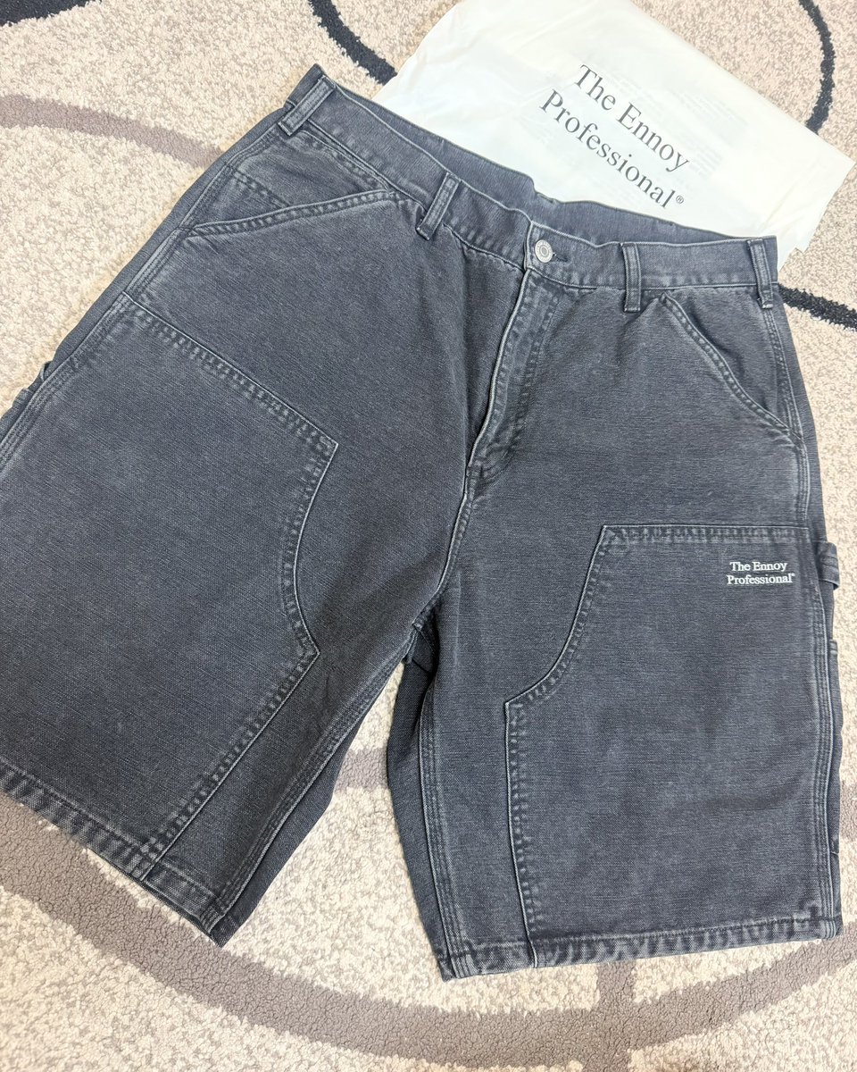 0305Estiman's tweet photo. ENNOY Double Knee Shorts "Black"来たぁ😆

履いてみたけど調子良きでした👌

#ennoy https://t.co/03u6S2IE3q