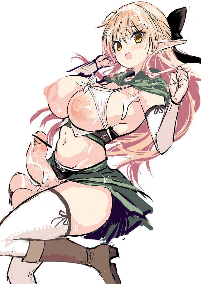 messy_futanari's tweet photo. 9年前ぶりのふたなりエルフちゃん表紙ラフ(キャラ単品)
絵柄変わりましたね～ https://t.co/g2HU9UU7xu