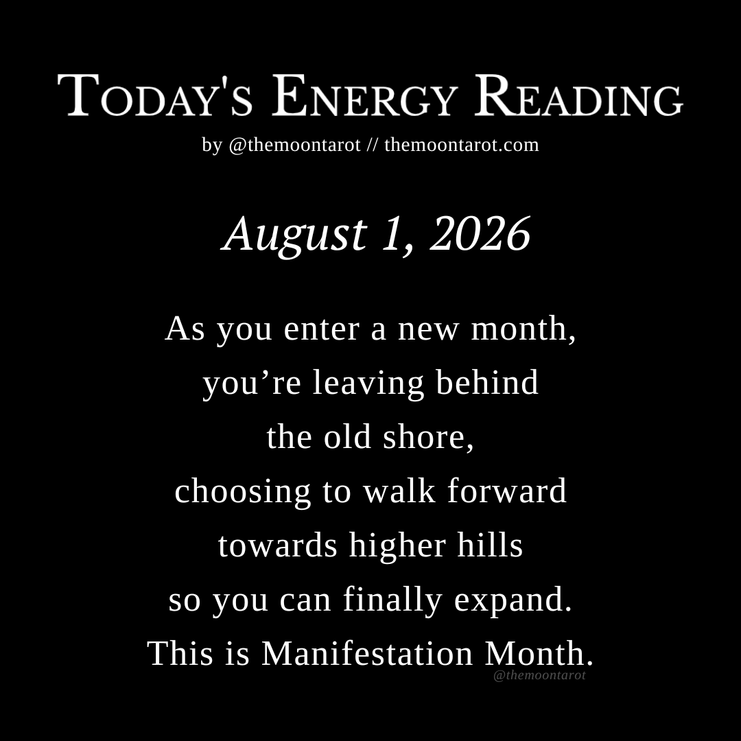 themoontarot_'s tweet photo. Today's Energy Reading: August 1, 2026 https://t.co/S96gYS2j5L