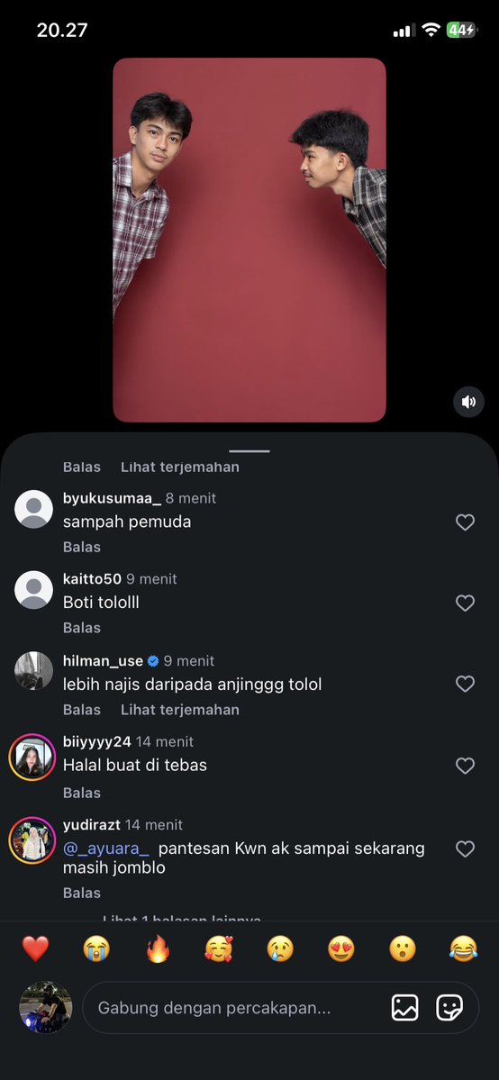 oneotterr's tweet photo. ini orang indo maaf tolol dan malu2in bisa2nya komen jahat di ig orang filipina njir sumpah aneh banget https://t.co/UfOeStJz5l