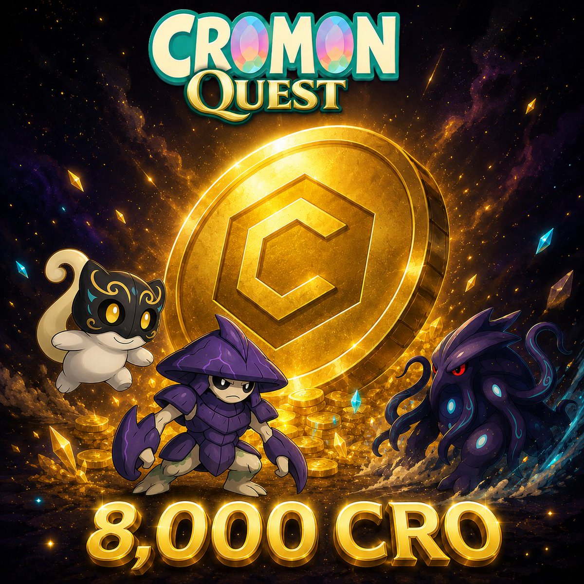 cromon_official's tweet photo. 🚨 MONDAY CHANGES EVERYTHING 🚨

GM crofam 👋
A brand new event is about to begin

💰 8,000 $CRO in rewards
🎮 Only for Cromon Quest players

The announcement drops on Monday

If you're not playing yet...
Now is a very good time to start 😏

#NFTs
Link in comment 👇 https://t.co/Lsa02MkhV7