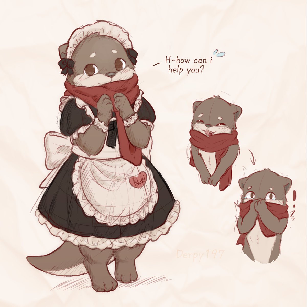 Derpy197's tweet photo. Someone insisted to Nori that she would be more approachable wearing that- https://t.co/KcBgdb4peK