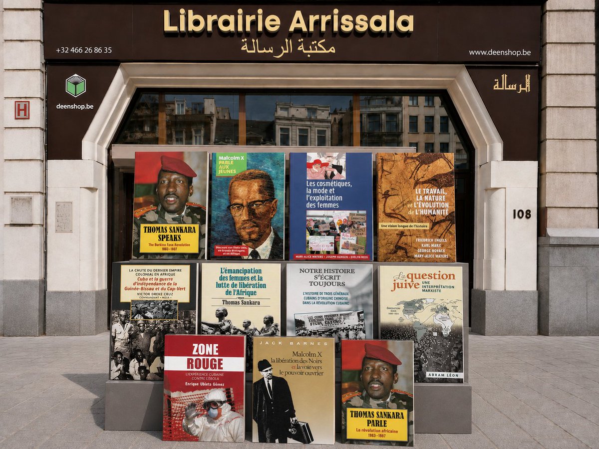 ArrissalaShop's tweet photo. 📚 Pathfinder Press à la @ArrissalaShop  : Thomas Sankara, Malcolm X, Cuba, luttes de libération, mouvement ouvrier et histoire sociale.

Une sélection de 18 titres disponible en rayon à Bruxelles et sur https://t.co/mah4ojcIxA .

#PathfinderPress #Sankara #MalcolmX https://t.co/ipUMaXI3vu