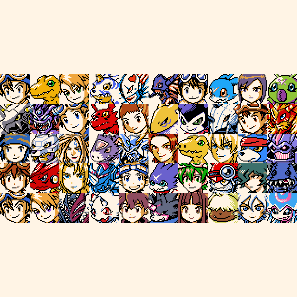 rastadog77's tweet photo. ■『DIGIMON RHAPSODY』 Main Cast Revealed!
- To celebrate Odaiba Memorial Day, I’ll be sharing more new information in the replies below.
#デジモン #digimon #디지몬 
#ドット絵 #Pixelart #픽셀아트
#お台場メモリアル
▼▼▼ ▼▼▼ ▼▼▼ ▼▼▼ ▼▼▼ ▼▼▼ https://t.co/DlKr29xhBM
