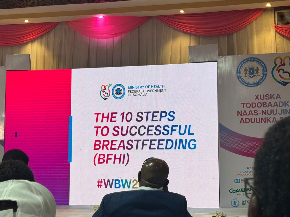 MARDOORGANIZAT1's tweet photo. The #MARDO team, led by Executive Director #AbdullahiSarsar, joined the #WorldBreastfeedingWeek commemoration in Mogadishu alongside the Minister of Health, MPs, healthcare professionals, partners and CSOs reaffirming our commitment to maternal and child health in Somalia. #MARDO https://t.co/yXWQqUt27c