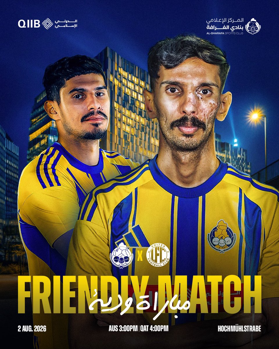 ALGHARAFACLUB's tweet photo. غداً خامس مبارياتـنا الوديـة ⚽️

🆚  Dubai United FC (UAE)

#الغرافة_في_سلوفاكيا https://t.co/VVeJGpcUFd