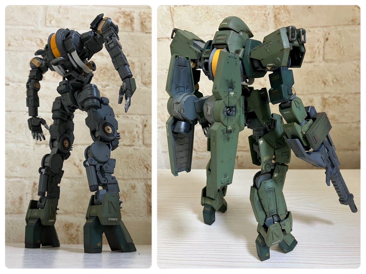 kajzz_ho's tweet photo. 1/100フルメカ　グレイズ
一旦完成✨✨
ここから少しオプション的なもの作ろう♪
量産に適した機能性、整備性重視の無駄のないシンプルな線が良いですねっ！！
個人的には下からの煽りが巨大感が増して好き😁 https://t.co/ptylBD1JAT