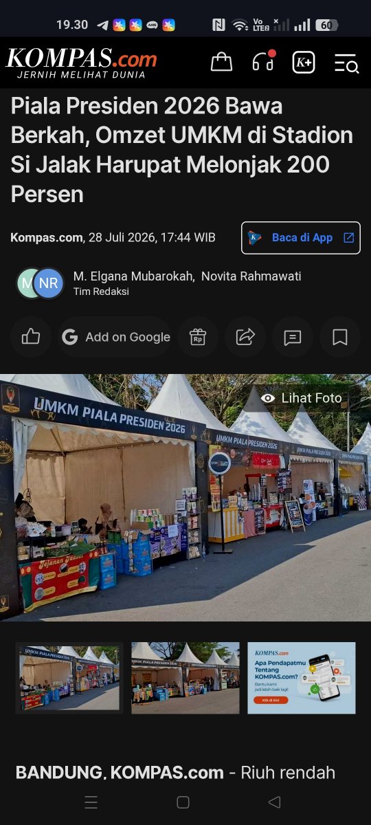 itscinat's tweet photo. ngeliat piala presiden tahun ini ramai terus rasanya emang beda. banyak yang seneng, mulai dari suporter sampai pelaku usaha di sekitar stadion. sekarang tinggal nunggu Persebaya vs Port FC yang bikin #LagaPamungkasGrupB makin layak ditunggu. https://t.co/f6zKoA3G9Y https://t.co/5PJ7VS8awT