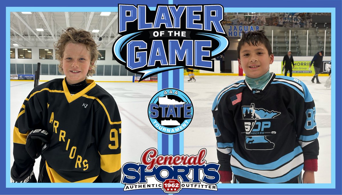 YouthHockeyHub's tweet photo. AAA STATE 2026
2015
True North 15 > Blue Army (8-1)
SDP 16 Elite > Lakers Gold (12-6)

@GeneralSportsMN POTG:
Paxton Jans TNW (1g3a)
Finn Leeser SDP (3G1a)

#aaastate26 https://t.co/17TD6U81CU