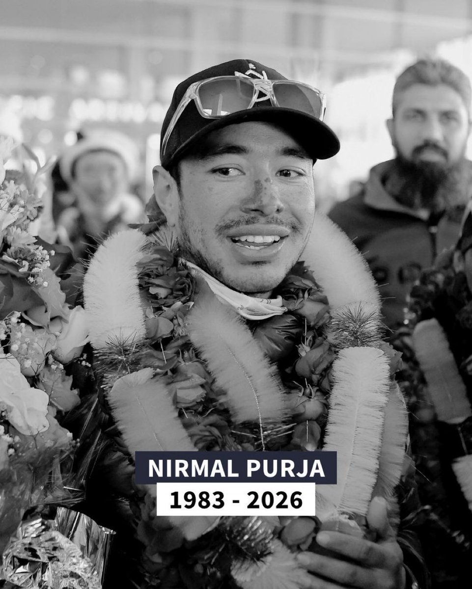 AlertaNews24's tweet photo. 🇳🇵| URGENTE: El nepalí Nirmal Purja, que escaló los 14 de los picos más altos del mundo en poco más de 6 meses, entre los fallecidos por una avalancha en Pakistán. https://t.co/rVCMJiwZUn