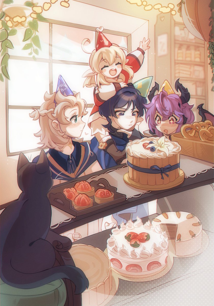 Purredus's tweet photo. 🍰 Looking back at this piece I made for Albedo's birthday last year. It's not the best, but I still love it
#scarabedo https://t.co/T7QteZYcCz