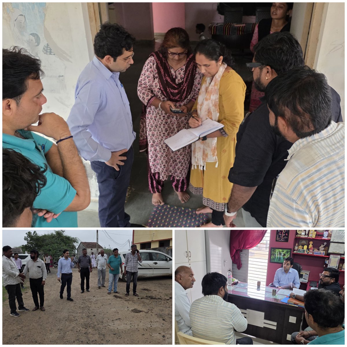 KutchDdo's tweet photo. આજે લખપત તાલુકાના કોટડા મઢ, ભાદરા અને દોલતપર ગામે આંગણવાડી, પ્રાથમિક શાળા, સીએચસી સેન્ટર તેમજ ગ્રામ પંચાયતની મુલાકાત લીધી. મુલાકાત દરમ્યાન નાગરિકોને ઝડપી અને ગુણવત્તાયુક્ત સેવાઓ મળી રહે તે બાબતે સૂચના આપી.

@CMOGuj @InfoGujarat @GujDCoffice @WCDGujarat @MoHFW_GUJARAT https://t.co/jj089aj6VW