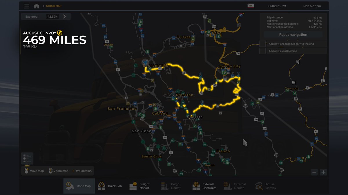 energyvtc's tweet photo. #EnergyVTC | 🚛 #ATS March Convoy Reminder! 🚨
It's time for another #AmericanTruckSimulator Convoy! 😎

Join us today at 16:00 UTC, on a journey from Sacramento to Stockton! 🏙️

🔗 Sign up for the event through the #linkinbio

#TruckersMP #Convoy #SCSSoftware #BestCommunityEver https://t.co/NQVeNQIUcI