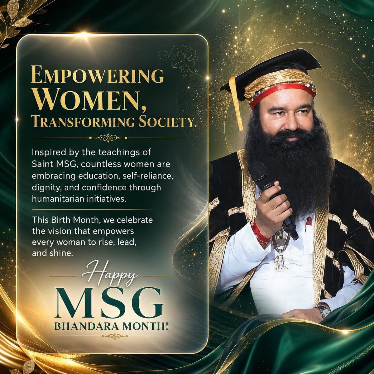 preet70906's tweet photo. May this #MSGBhandara and #HappyIncarnationMonth inspire love, humanity, and selfless service. Wishing everyone a blessed #AuspiciousAugust filled with faith, compassion, positivity, and countless acts of kindness. 🙏🌸 https://t.co/azT1QhXHTh