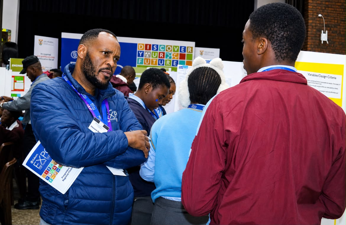 DBE_SA's tweet photo. The 2026 Eskom Expo for Young Scientists Regional Science Fair is underway in Secunda, Mpumalanga, bringing together young innovators from across the region to showcase their scientific research and innovative projects.

Hosted by @Exposcience and supported by the Department of Basic Education, the Mpumalanga Regional Science Fair provides learners with a platform to demonstrate curiosity, creativity, critical thinking and problem-solving while celebrating their dedication, resilience and achievements. The event also encourages learners to explore careers in science, engineering, technology, research and innovation.

#GovZAUpdates #STEM #YoungScientist