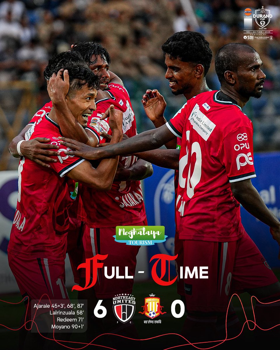 NEUtdFC's tweet photo. The perfect start to our Durand Cup title defence 🫶

#NEUFCBDFC #StrongerAsOne #8States1United #135thEditionofIndianOilDurandCup #DeshKaCup https://t.co/uKG7kh02XP