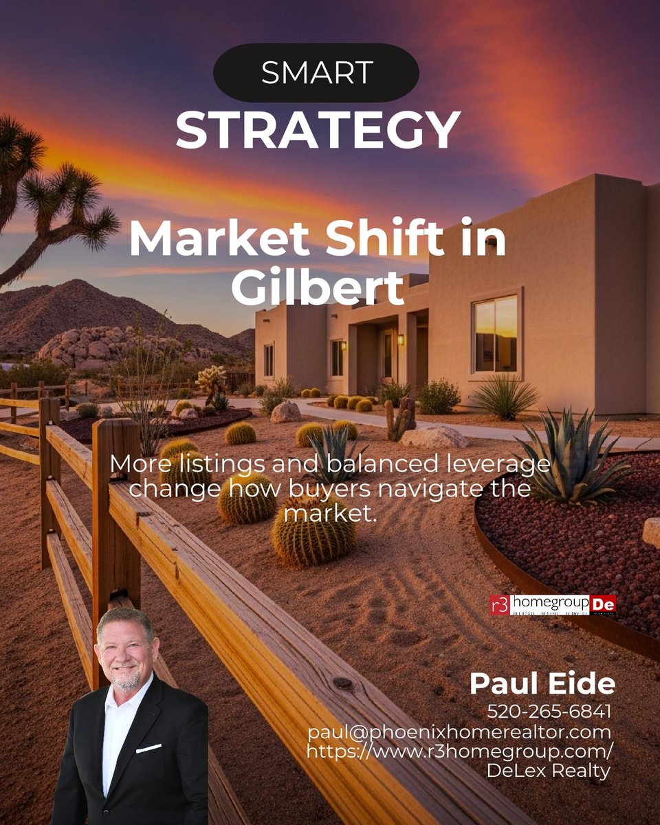 Paul_Eide_MN's tweet photo. With more listings and balanced leverage in Gilbert, buyers now compare homes thoughtfully and negotiate with confidence. 🏡

What’s your top question before making an offer in this market? https://t.co/VkTQb5Nd6B