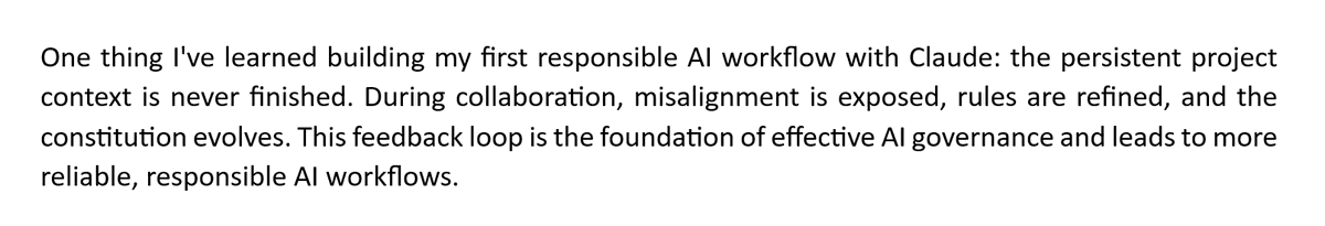 valid_voice's tweet photo. ... persistent project context is never finished... constitution evolves... results in effective AI governance... leads to more reliable, responsible AI workflows.
#claude @claudeai @AnthropicAI @OpenAI 
https://t.co/kXQcft3ER2 https://t.co/lDyh0zE8Xl