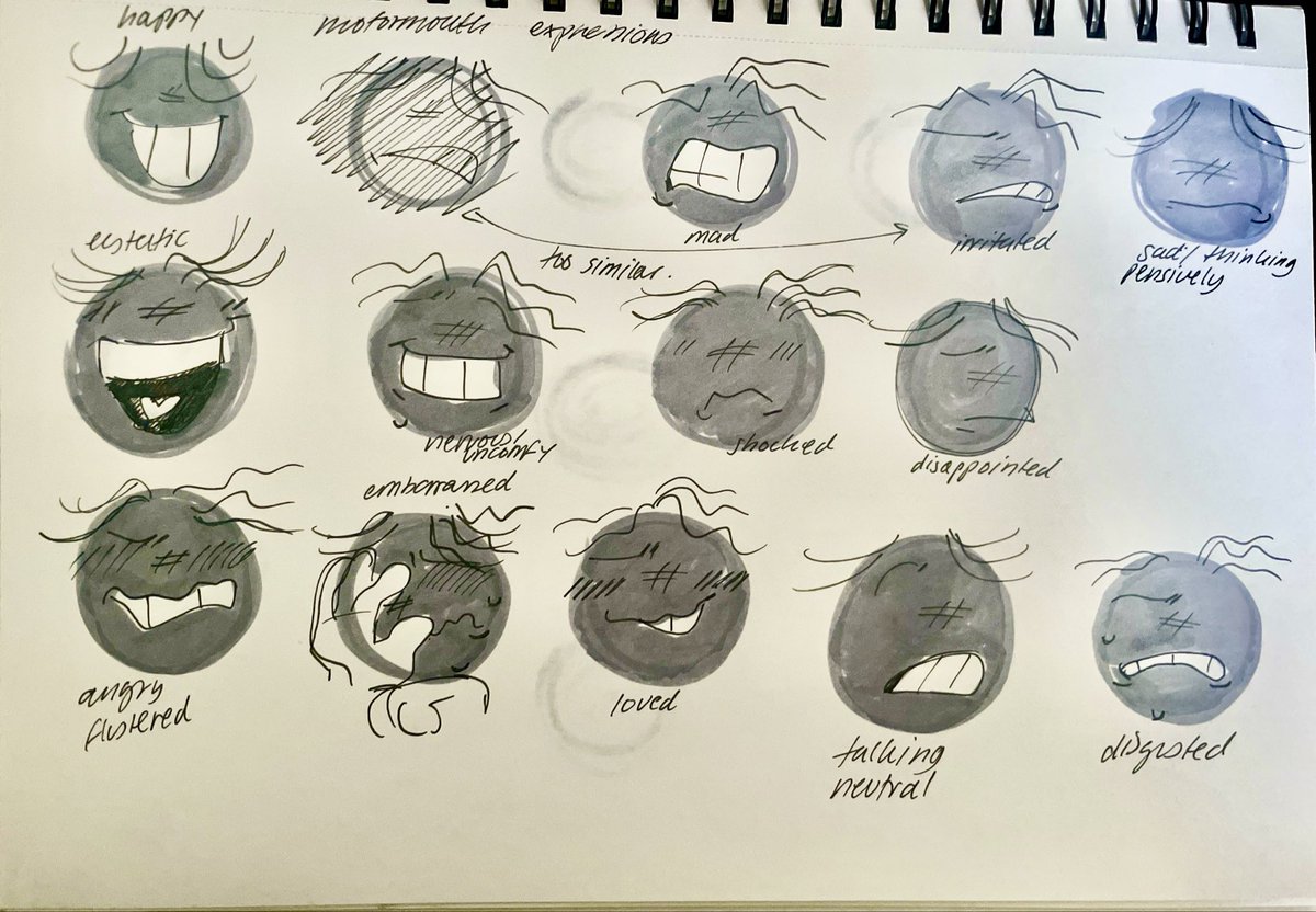 mikeisyourdate's tweet photo. (drops my folder of concept art) KYAAA!!!!!! D-don't look at that!!!!! I haven't even started drawing character sprites yet!!!! >\\\\< 

this is blue by the way . hi. theres more art in the replies too!
#miketwt https://t.co/nSIHb8OKxQ