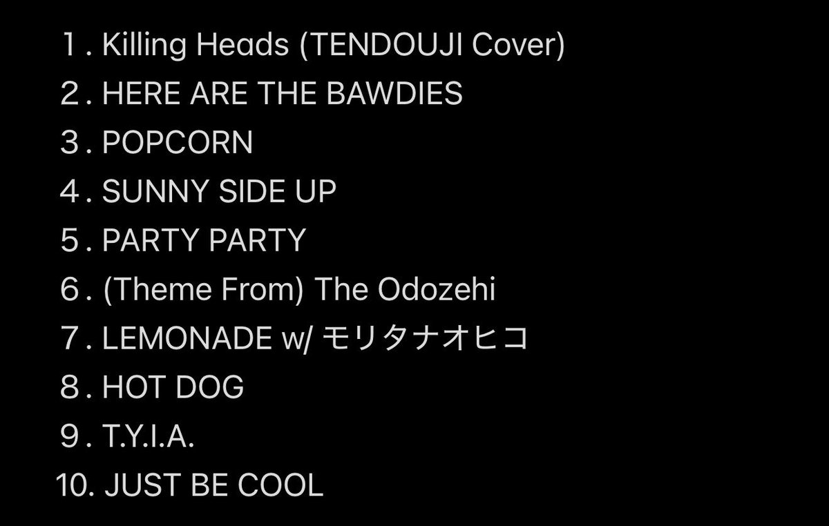 bawmm28's tweet photo. TENDOUJI LIVEHOUSE TOUR 2026 
EASY PUNK PARK 
八王子MATCH VOX 

THE BAWDIES セトリ https://t.co/WyJbq9dpbC