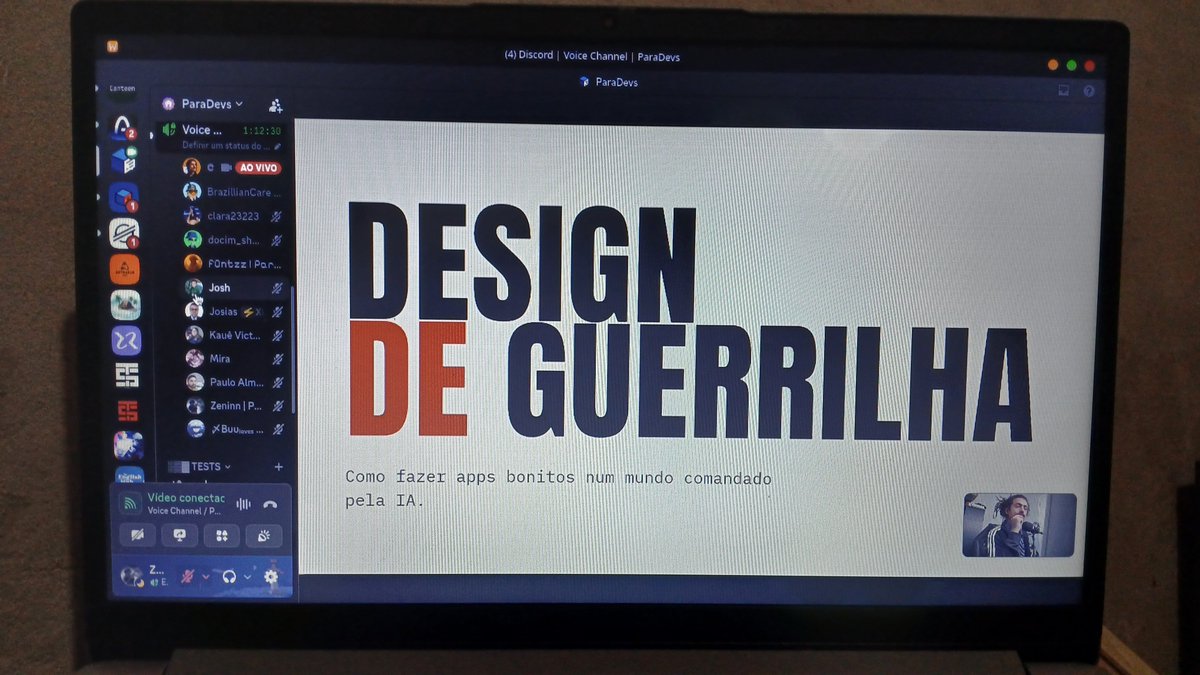 ZeninnDev's tweet photo. Iniciando mais um curso disponibilizado pela @ParaDevsAI ! Em menos de 2 meses sendo integrante da ParaDevs e o conhecimento que estou adquirindo é outro nivel! https://t.co/15KVjY154h