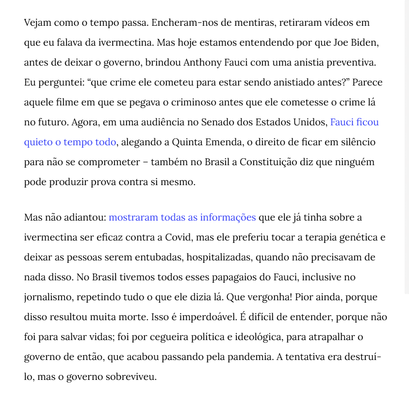 TiagoTirog's tweet photo. @AbuBrotherAbu @ale_sblack Não fica aqui defendendo as mesmas mentiras de 6 anos atrás pq o seu ídolo antoni fauci, foi pego e não vai demorar muito pra outros caírem junto com ele, inclusive sua falácia. Financiou a criação do vírus e suas vacinas sem eficácia alguma. https://t.co/7DCIcUAsfI