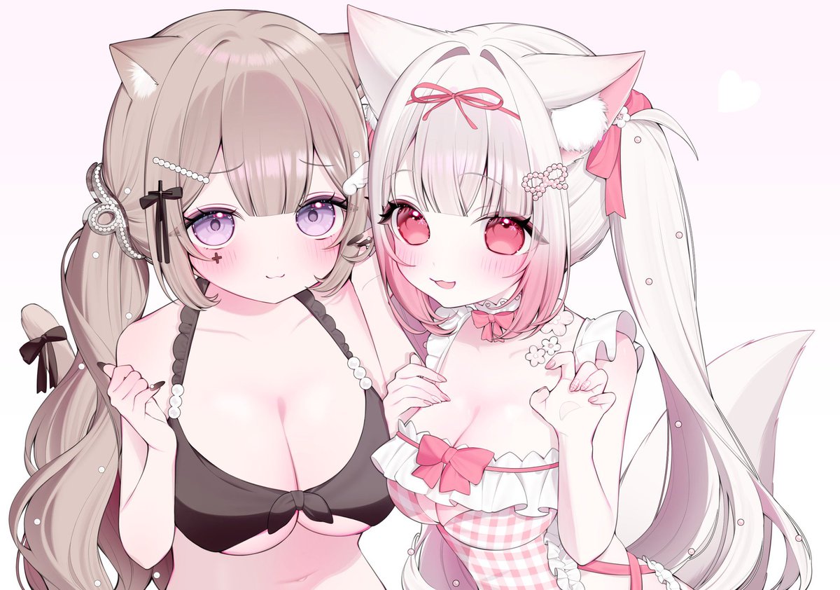 laze0220's tweet photo. 猫瀬むぎ様꒰ #nekorikou ꒱ 様よりご依頼いただき、狐白しゅろ様꒰ #Kohakushuro ꒱ とのツーショットのお手伝いをさせていただきました！♡
ご依頼ありがとうございました！🩶🐈‍⬛ https://t.co/9A2hlhjHp0
