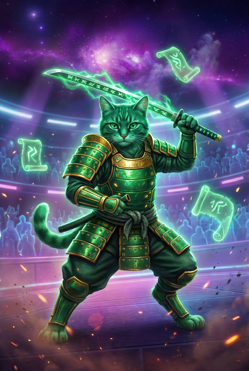Scroll_Cat's tweet photo. 🟢 Champion spotlight: JADE.

Emerald &amp; gold, a green-runed katana, and zero interest in your opener.

Jade doesn't swing first. Jade waits for the mistake 🧵👇 https://t.co/ossWBEBBIz