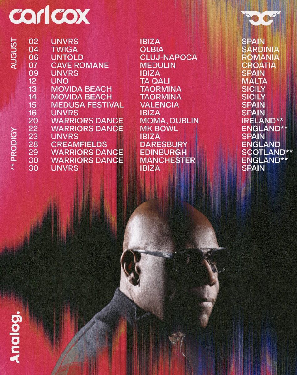 Carl_Cox's tweet photo. August... let's have it! 😎🚀 https://t.co/Du32xTLax3