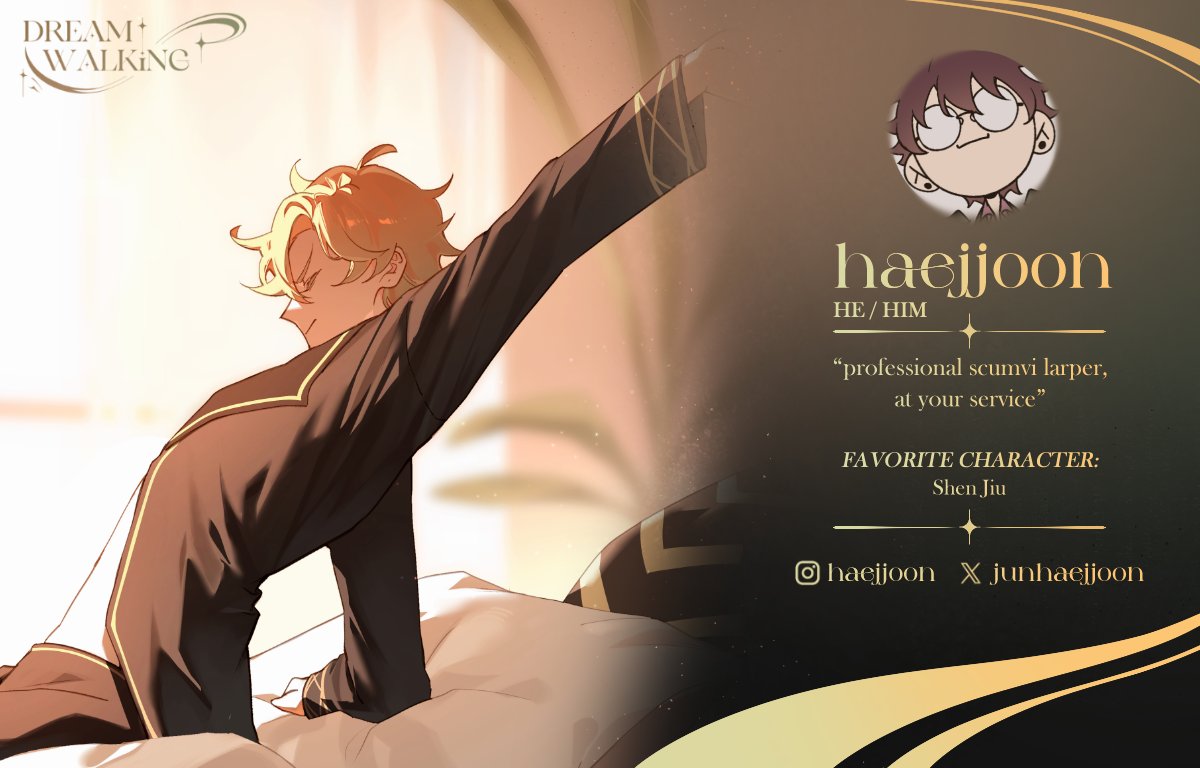 svsssdreamantho's tweet photo. ☁️✨ ARTIST INTRODUCTION ✨🌙

Please welcome @junhaejjoon  to DREAM WALKING! ☁️🛌

Haejjoon’s comic features the Shen brothers in a Noragami AU. Years after Luo Binghe's supposed succumb to blight, he returns as a revenge god to claim what's his.👀🗡️

Give him a warm welcome! 💫 https://t.co/e2ryLFyhDr
