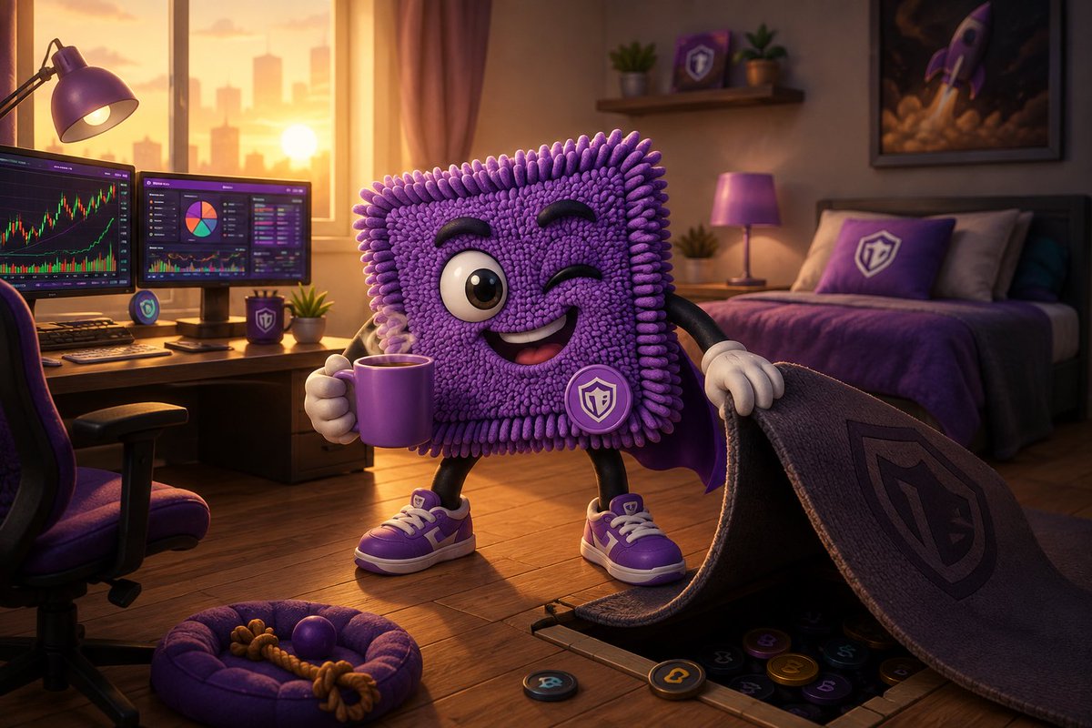Rug_tools's tweet photo. ☀️ Good morning from https://t.co/QQccTNjzYS!

The only rug you should step on today… is the one exposing scams. 😏🟪

Coffee ☕, charts 📈, and zero rugs. Let’s hunt. 🕵️‍♂️🚀 https://t.co/Vmzvyj2yEz
