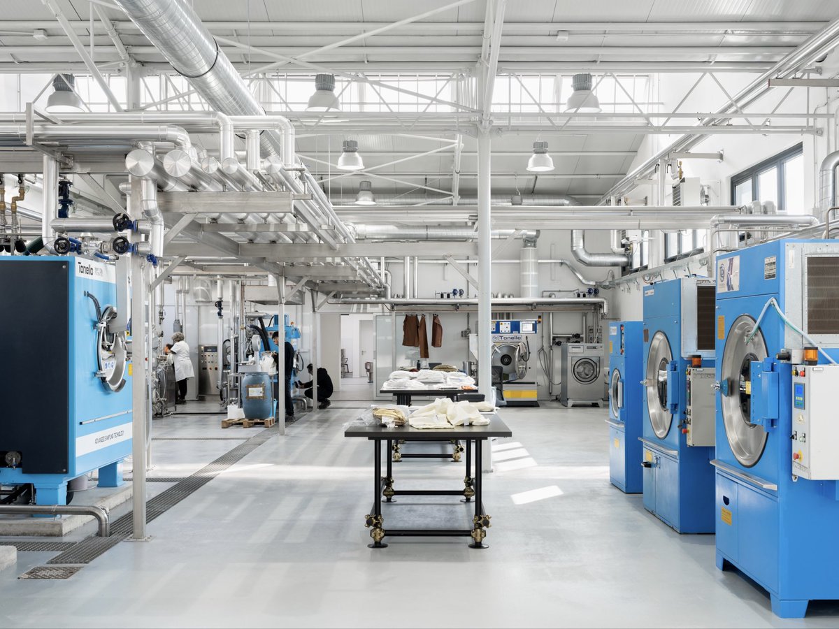 stoneisland's tweet photo. Stone Island announces the completion of the renovation project of its historical headquarters in Ravarino, Modena, a site that has long represented the core of the brand’s research and experimentation activities.

#TheCompassInside #ResearchFormFunction https://t.co/9w753nzTT5