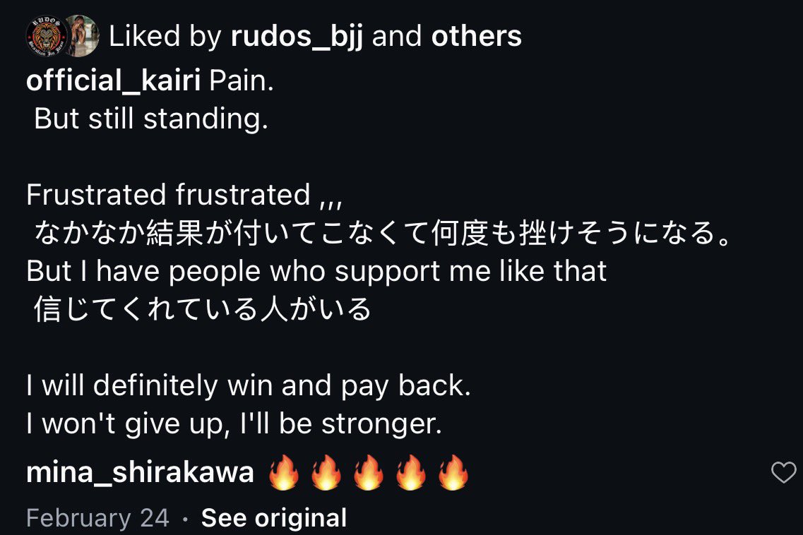 KairisIdiots's tweet photo. The same words Kairi said on Feb 24th is a similar message to what Giulia said last night. This company deserves to pay for its war crimes…. https://t.co/G5BN9zpt6L
