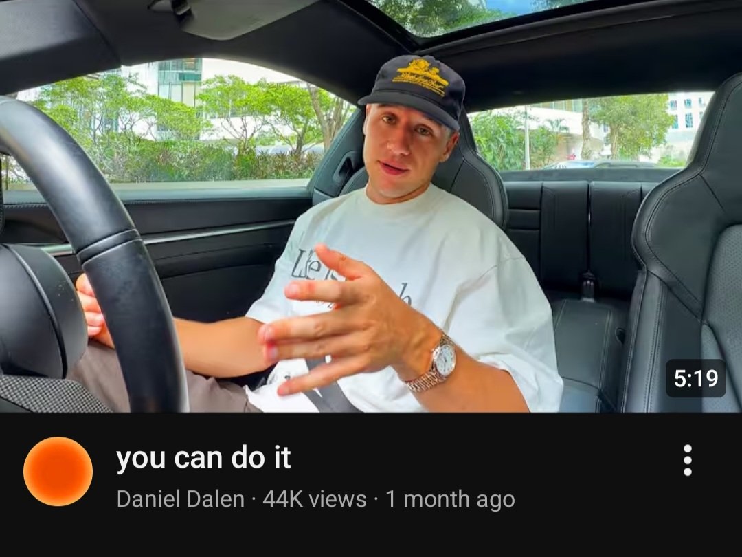 TheUltSelfEvo's tweet photo. Today, I was watching Daniel Dalen on YouTube and he said sth that really sticked to my mind.

he said : "you can't fail if you don't give up." I liked this sentence so much.

thank you @Danieldalen 🫡. https://t.co/DUtIIImLVr