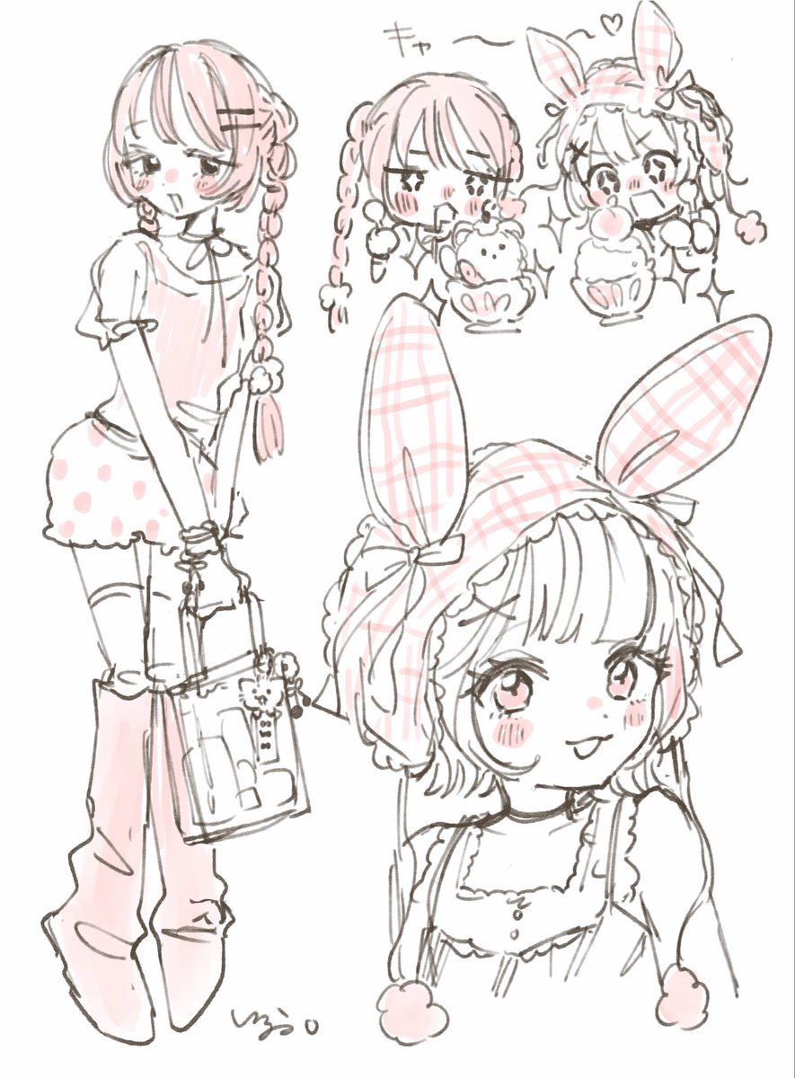 S*o様 手描き イラスト オリジナル 原画 鬼姫 牛骨 萌芽 S*o様 手描き イラスト オリジナル 原画 鬼姫 牛骨 萌芽 S*o