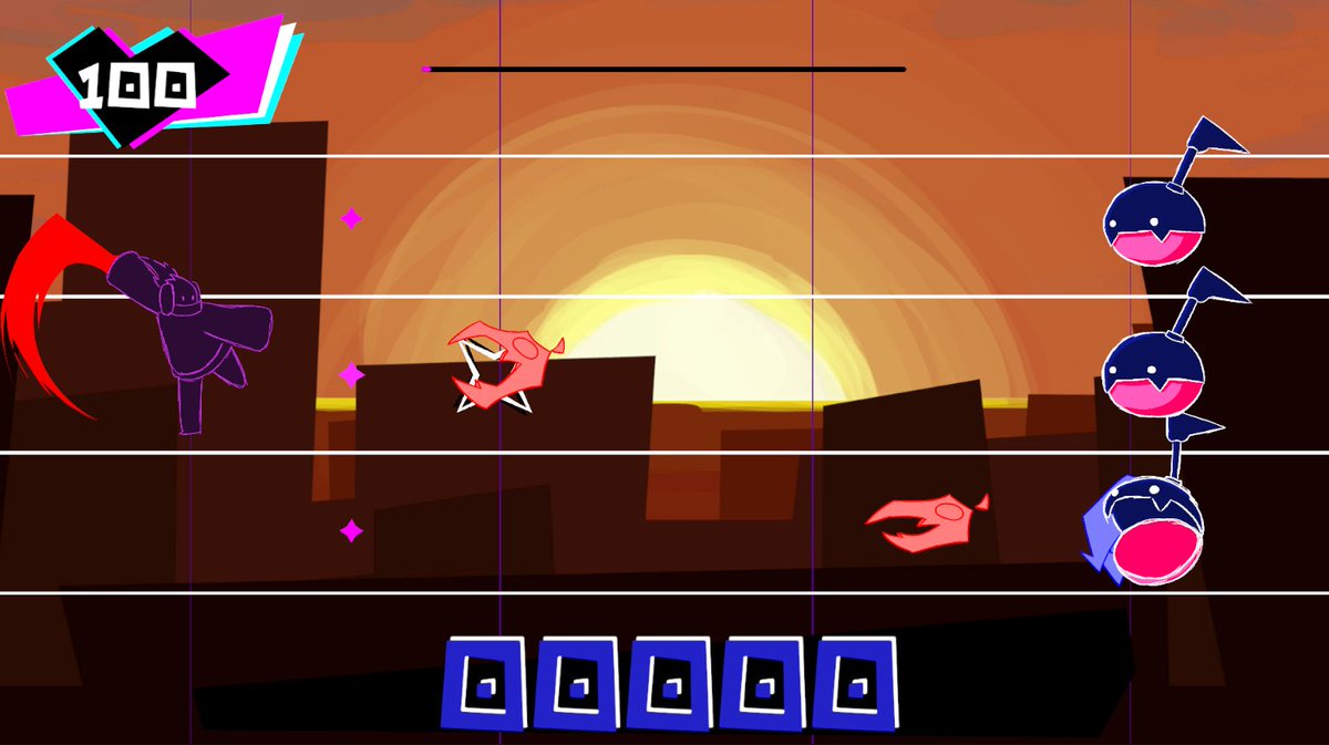 GdjDgbrt's tweet photo. #screenshotstaturday Here's the very first images of Beating Stars !! Two for the price of one !
#indiegame #indiegamedev #rythmGame https://t.co/oW0YcjuW32