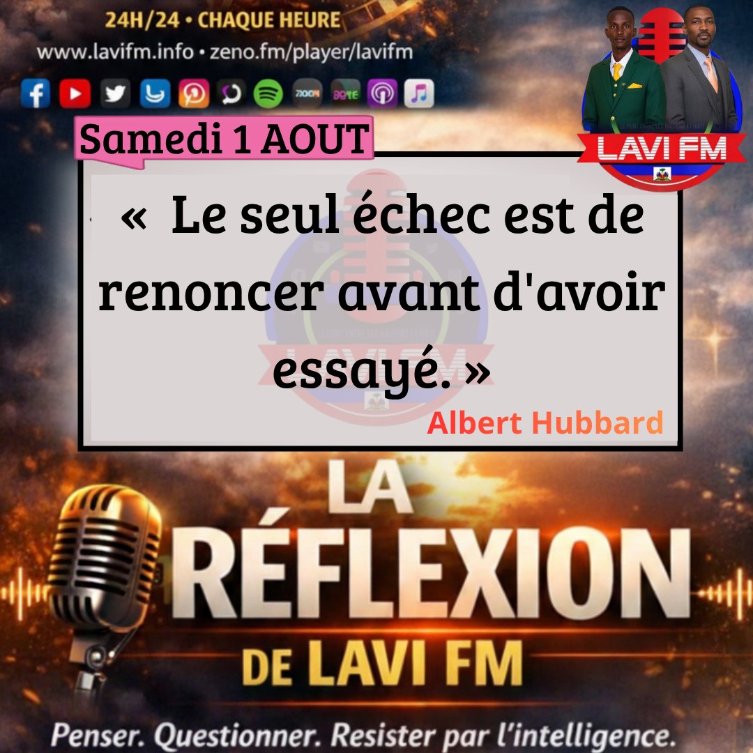 lavifm's tweet photo. LA RÉFLEXION DE LAVI FM https://t.co/QuBeU6KY4n