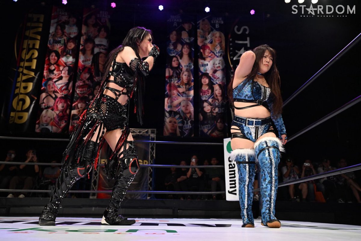 WrestlePurists's tweet photo. STARDOM 5★STAR GP standings as of August 1

RED STARS A

• Itsuki Aoki - 8
• Maika - 6
• Sayaka Kurara - 4
• Tomoka Inaba - 4
• Natsuko Tora - 4
• AZM - 4
• Rina - 2
• Akira Kurogane - 0

RED STARS B

• Saya Iida - 6
• Rina Yamashita - 6
• Konami - 6
• Maki Itoh - 5
• Mei Seira - 3
• Azusa Inaba - 3
• Utami Hayashishita - 3
• Lady C - 0

BLUE STARS A

• Suzu Suzuki - 6
• Ruaka - 4
• Aya Sakura - 4
• Julia Hart - 4
• Hina - 2
• HANAKO - 2
• Miyu Amasaki - 2
• Rian - 0

BLUE STARS B

• Momo Watanabe - 6
• Hanan - 6
• Koguma - 4
• Saya Kamitani - 3
• Yuna Mizumori - 2
• Ami Sohrei - 2
• Starlight Kid - 1
• Kikyo Furusawa - 0