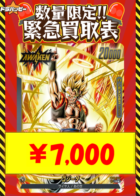 ✨リーダーパラレル数量限定緊急特価①✨ 【パラレル】ゴクウブラック