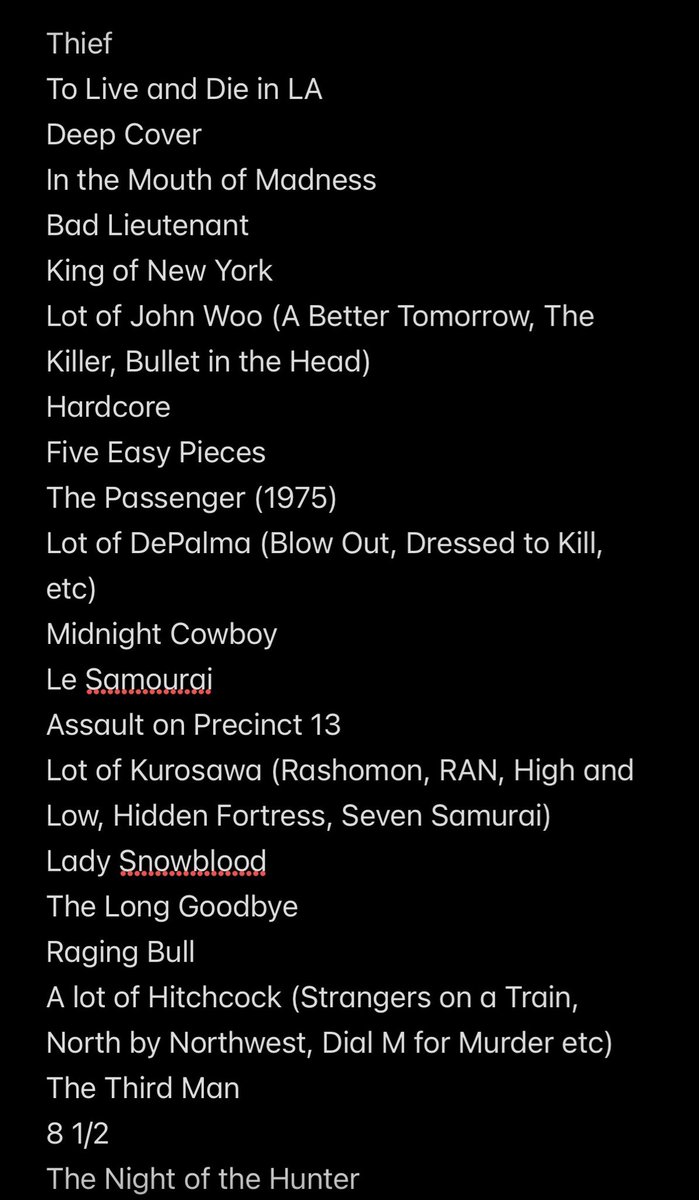AgingRanchHand's tweet photo. Most people are aware of how good Tubi's library is but this is insane. Just scrolling saw these and started writing them down to demonstrate my point that it has to be the best licensed free catalog ever assembled. Could make three more pages w/o straining https://t.co/Zwgdj3OVpa