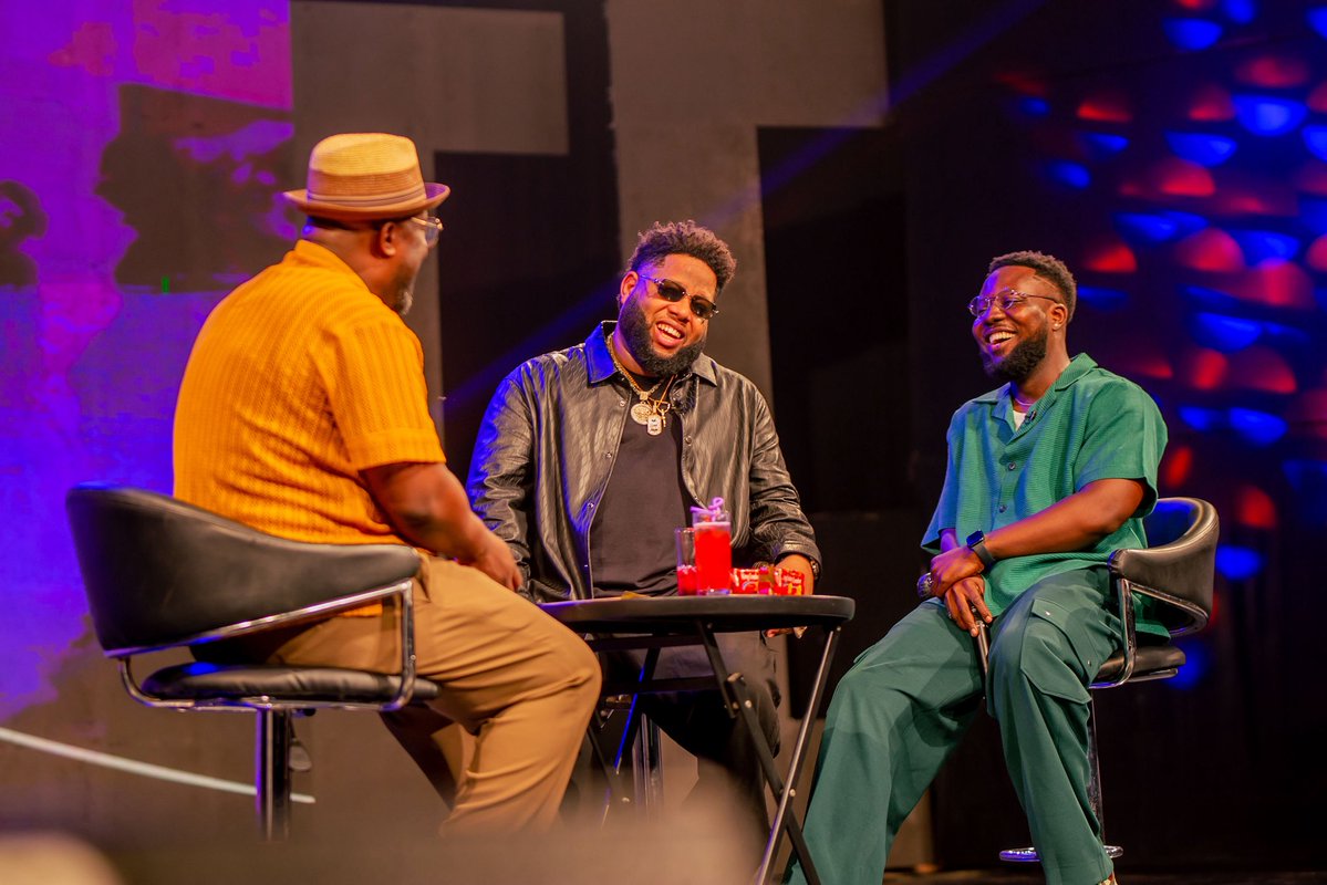 KojoManuel's tweet photo. Last night on Showbiz 360 with @GiovaniCaleb &amp; @DBLACKGH 🤞🏾
cc @tv3_ghana https://t.co/7QmVpPZec0